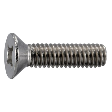 Midwest Fastener 5/16"-18 x 1-1/4 in Phillips Flat Machine Screw, Plain 18-8 Stainless Steel, 10 PK 39863